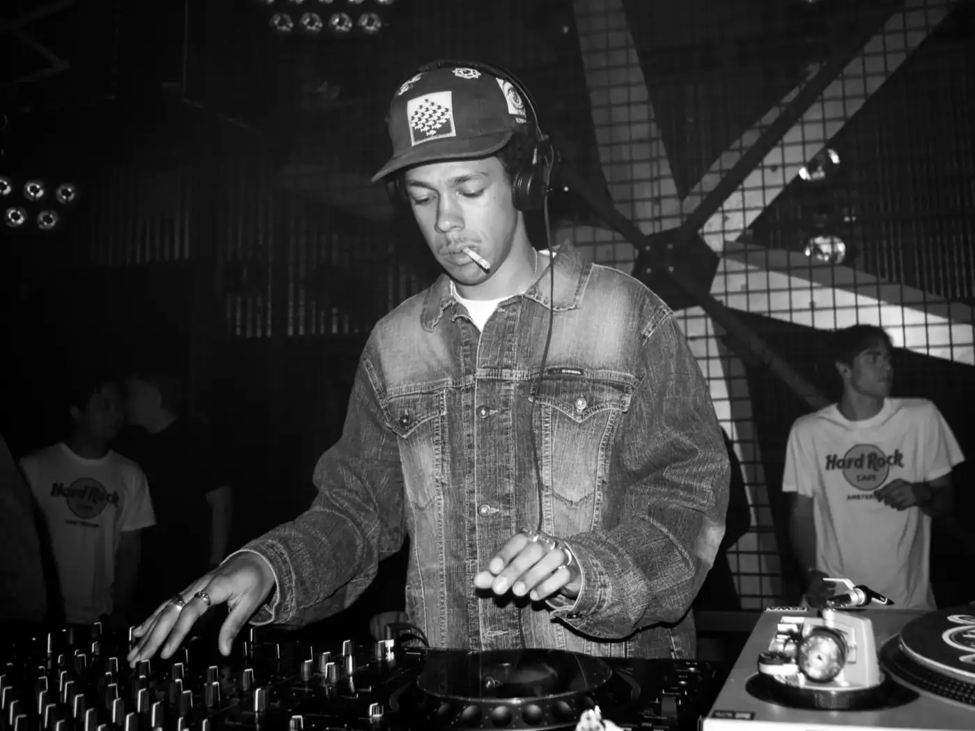 A DJ playing to the crowd at AMS Unlocked